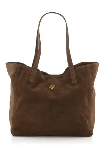 TAŠKA GANT SUEDE TOTE BAG MAHOGANY BROWN