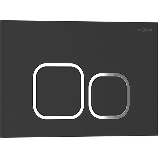 MEXEN Tex 03 splachovací tlačítko, černá matná 6103-02