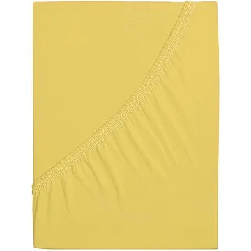 B.E.S. - Petrovice, s.r.o. Prostěradlo Jersey česaná bavlna MAKO - Žlutá 200 × 220 (2-010-0601)
