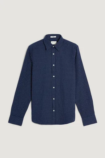KOŠILE GANT SLIM MICRO PRINT SHIRT CLASSIC BLUE