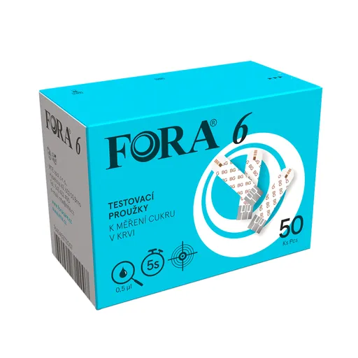 Fora 6 testovací proužky 50 ks