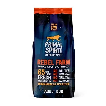 Primal Spirit Dog Rebel Farm 65% 12 kg (8436586310837)