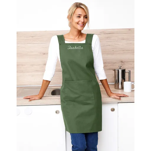 Japonská bavlněná zástěra s výšivkou