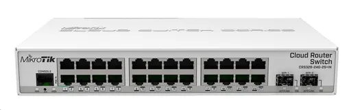 MikroTik Cloud Router Switch CRS326-24G-2S+IN, 800MHz CPU, 512MB RAM, 24xLAN, 2x SFP+, vč. L5 licence