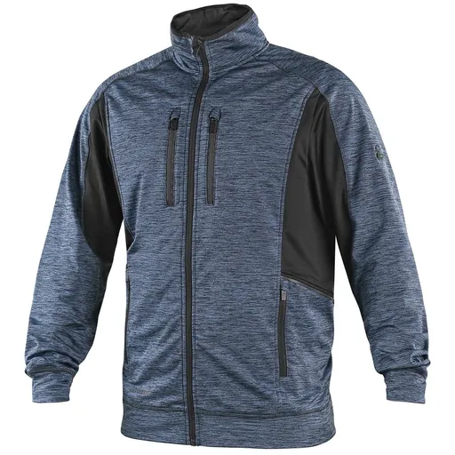 Canis (CXS) Pánská mikina CXS LEONIS - Modrá / černá | 3XL