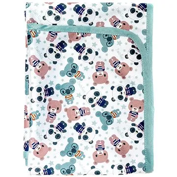 Bobánek Přebalovací podložka Medvídci v triku 75 × 75 cm (24PP)