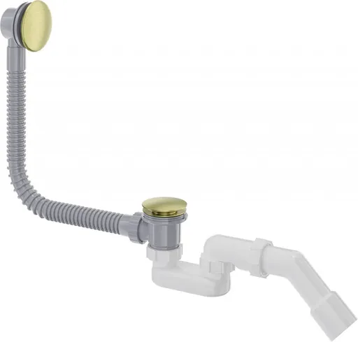 DEANTE Prizma kartáčované zlato odpadní souprava pro vanu, click-clack NHC_R57B