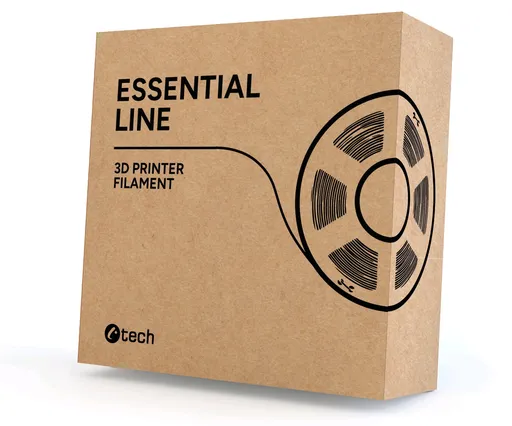 C-Tech 3DF-E-PLA-1.75-Y-RF ReFill filament, ESSENTIAL LINE, PLA, žlutá, 1,75mm, 1kg