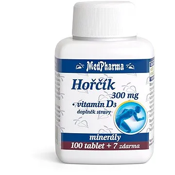 MedPharma Hořčík 300 mg + Vitamin D - 107 tbl. (8594045470642)