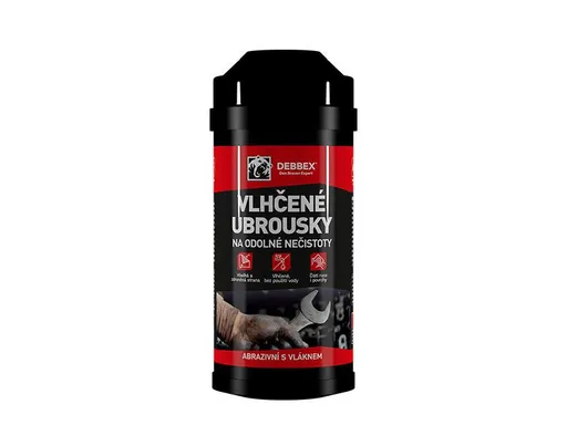 Vlhčené ubrousky na odolné nečistoty DEBBEX 75ks
