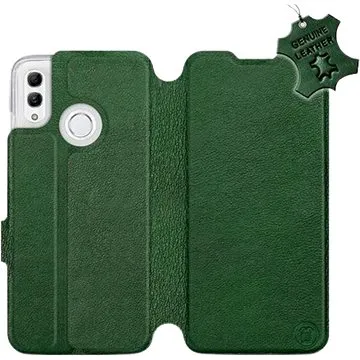 Flip pouzdro na mobil Honor 10 Lite - Zelené - kožené -   Green Leather (5903226713837)