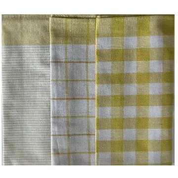 Chanar Sada kuchyňských utěrek multidesign 3ks, žlutá (08-03-0059-03-15-001)