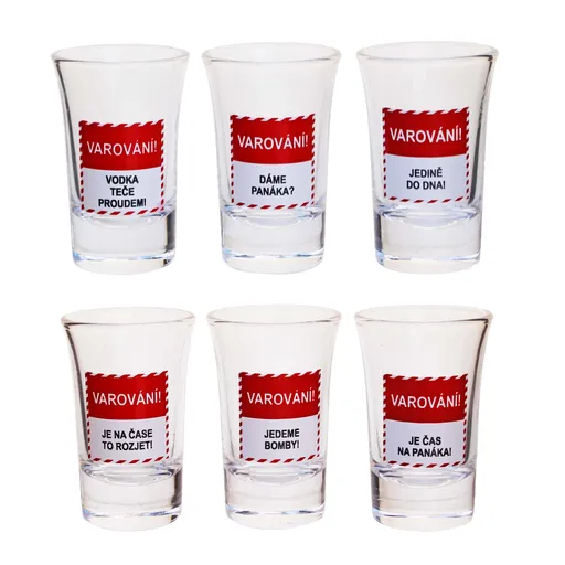 Dárková sada panáků 6x40ml TORO varování