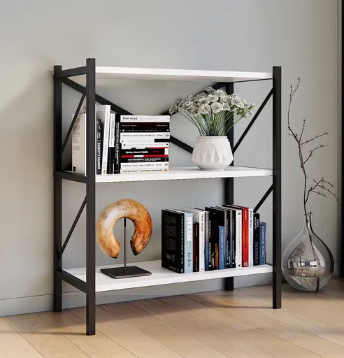 VCM Policový regál Insasi 2, bílý