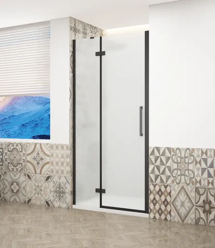 GELCO TRINITY BLACK dveře do niky levé, 800 matné sklo, GT1280ML-B GT1280ML-B