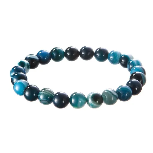 Evolution Group - Pavona Minerální náramek z tmavého mechového achátu 43056.3