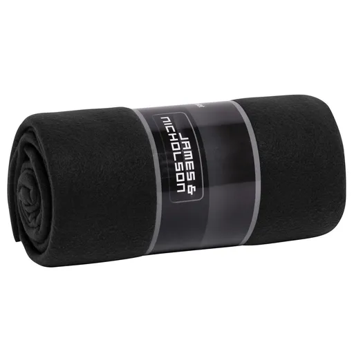 James & Nicholson (Daiber) Fleecová deka JN1901 - Černá / světle šedá