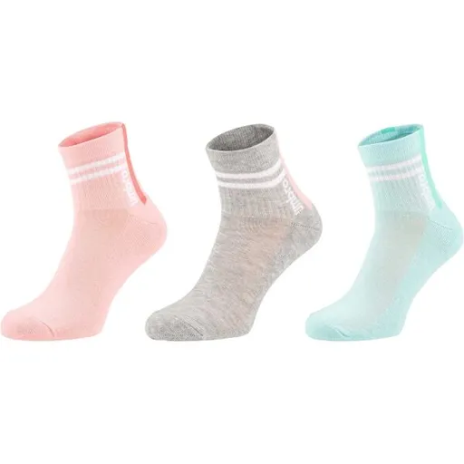 Umbro STRIPED SPORTS SOCKS JNR - 3 PACK Dětské ponožky, lososová, velikost 24-27
