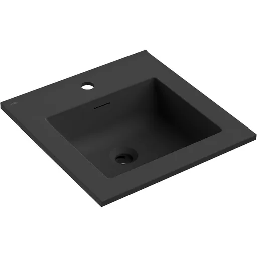 MEXEN Otis umyvadlo zapuštěné do desky 46 x 46,5, černá mat 25184571