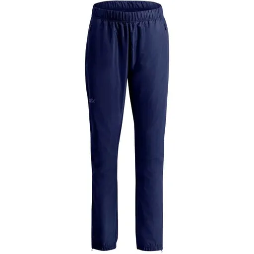 Swix INFINITY HYBRID WIND FULL ZIP PANTS M Pánské kalhoty na běžky, tmavě modrá, velikost