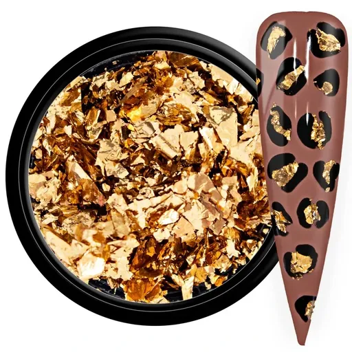 Zdobící vločky - Foil Flakes Copper