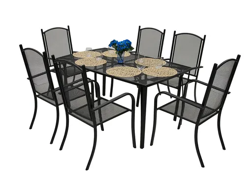 DEOKORK Zahradní kovová sestava NANCY 1+6