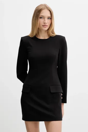 Šaty z vlněné směsi Armani Exchange