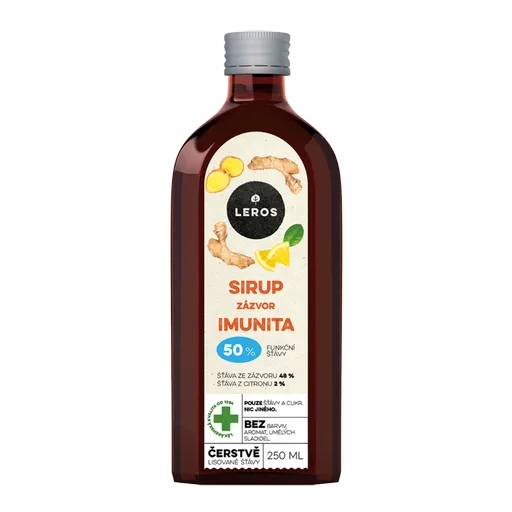 Leros Sirup Imunita zázvor 250 ml