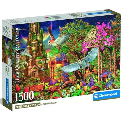 Clementoni puzzle 1500 Lesní fantasy zahrada