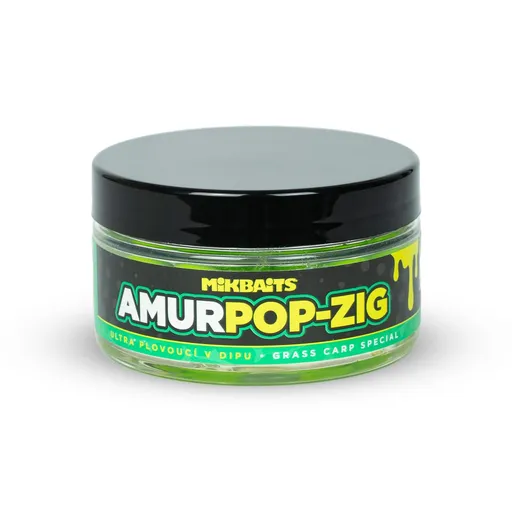Mikbaits Zig Ultra plovoucí boilies v dipu Amur range 15mm,Mikbaits Zig Ultra plovoucí boilies v dipu Amur range 15mm