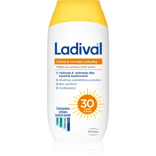 Ladival Citlivá & normální pokožka ochranné mléko proti slunečnímu záření SPF 30 200 ml