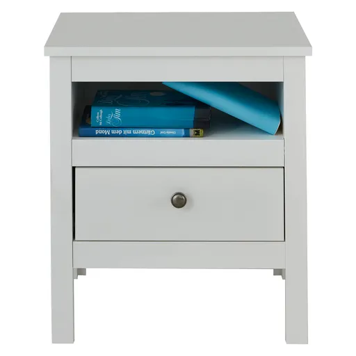 Noční stolek OLJE 1S, bílá