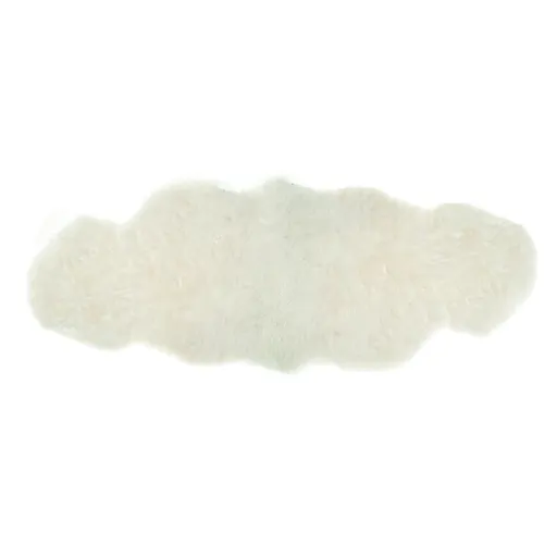 Přehoz přes postel bílá ovčí kůže z Islandské ovce - 190*50*5cm Mars & More