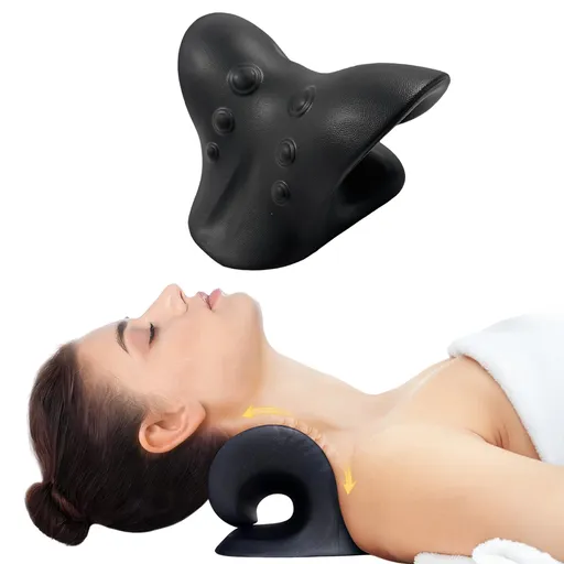 Podložka pro natažení krku a uvolnění krční páteře inSPORTline Muneal černá