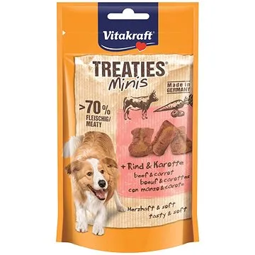 Vitakraft Dog pochoutka Treaties Minis hovězí mrkev 48 g  (4008239595621)