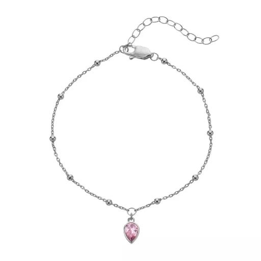 Hot Diamonds Náramek pro ženy narozené v říjnu Silver Whisper SWB034