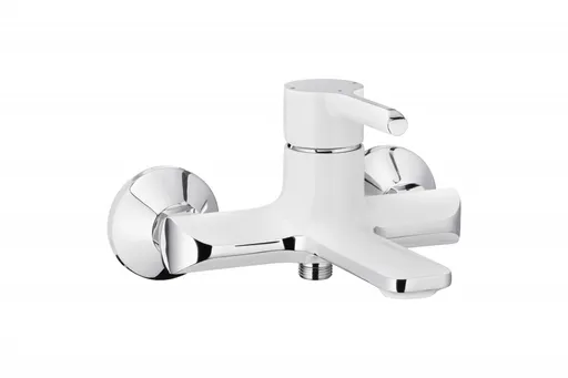 KFA ANGELIT nástěnná vanová baterie, bílá-chrom 4724-010-40