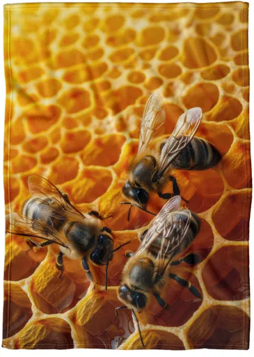 Deka Včely na plástvi (Podšití beránkem: NE)