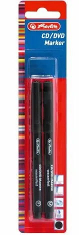 Herlitz - Popisovač na CD a DVD 2 ks, černý