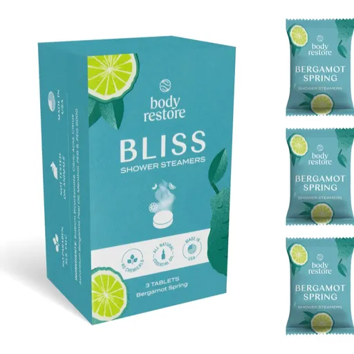 Body Restore Bliss Shower Steamers tablety do sprchy vůně Bergamot Spring 3 ks
