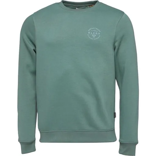 BLEND BHIBAI SWEATSHIRT Pánská mikina přes hlavu, zelená, velikost