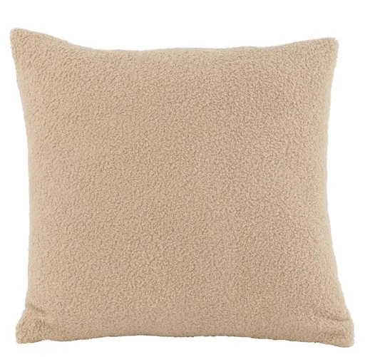 Béžový polštář Teddy Bouclé Beige - 45*45 cm J-Line by Jolipa