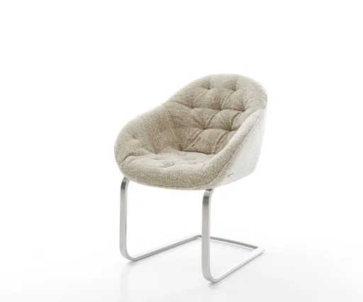 Jídelní židle Gaio-Flex látka Měkký béžová jídelní židle plochý