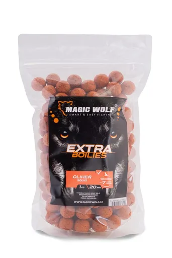 Magic Wolf Boilies Extra 1kg - Oliheň 20mm,Magic Wolf Boilies Extra 1kg - Oliheň 20mm