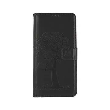 TopQ Pouzdro Samsung A13 knížkové Černý strom sovičky 73817 (Sun-73817)
