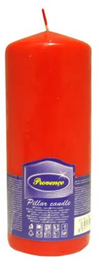Neparfemovaná svíčka PROVENCE 16cm  červená