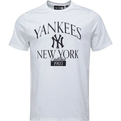 New Era NEW YORK YANKESS MLB ARCH WOODMARK Pánské triko, bílá, velikost