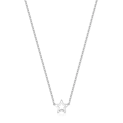 S'Agapõ Jemný náhrdelník s hvězdičkou Click SCK09