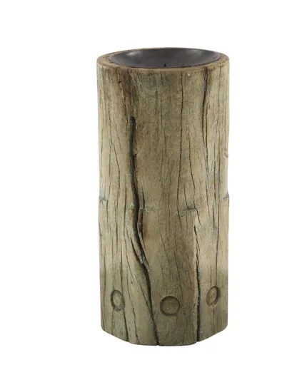 Dřevěný válcový svícen Grimaud Unit L - 14*30 cm Chic Antique