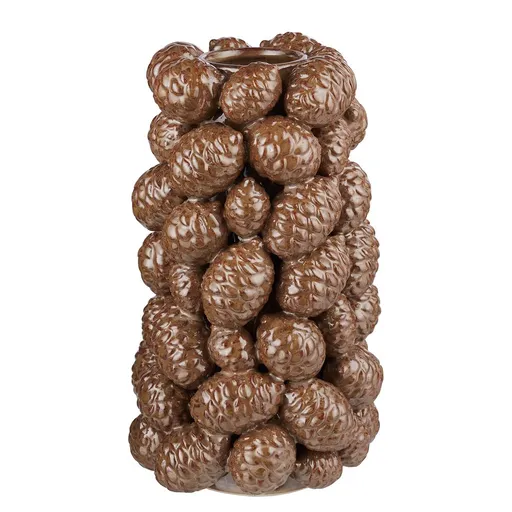 CONES Váza 30 cm - hnědá